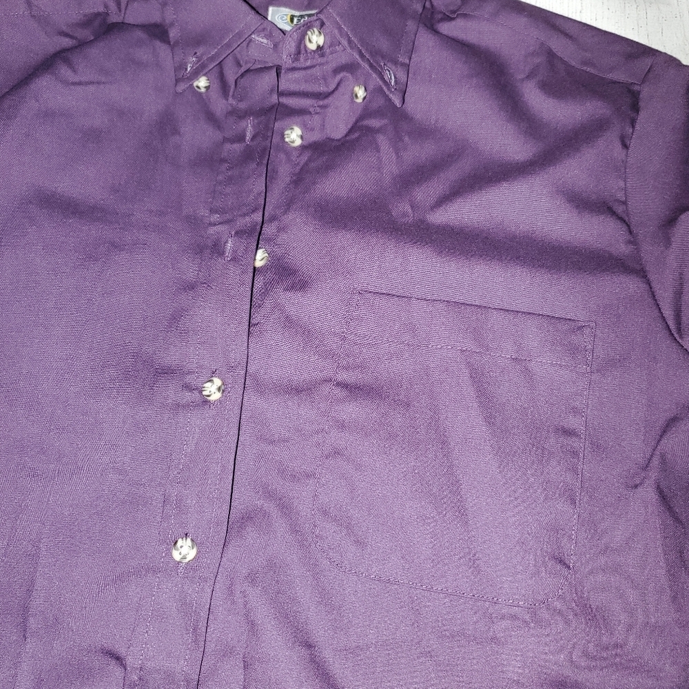 Edwards Purple Collared Button Down - Picture 6 of 8